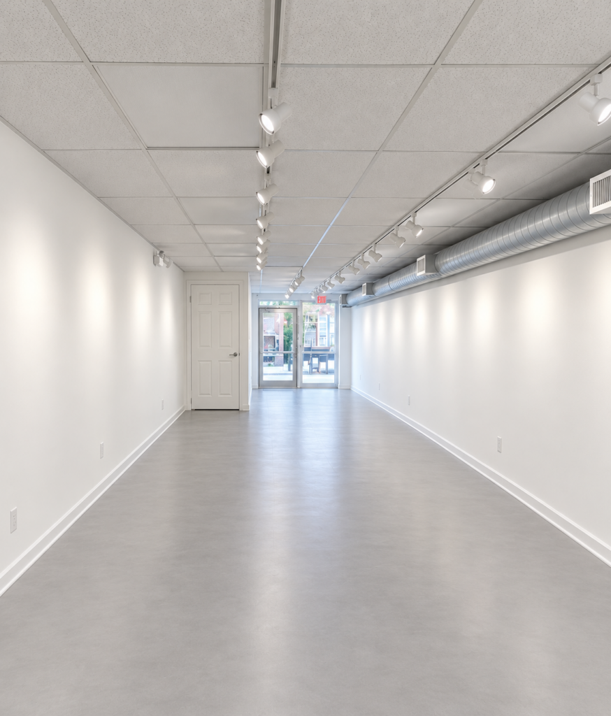 Espace de la galerie vide